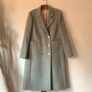 J Crew Collection brushed wool double breasted coat
